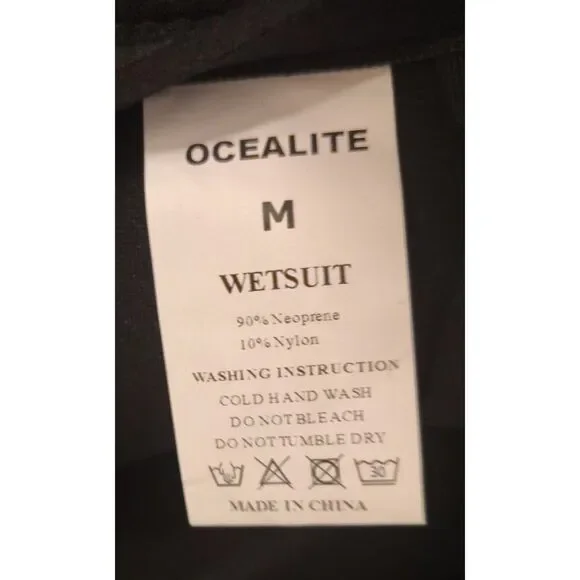 NWT Ocealite Men’s Front Zip Full Wetsuit Size M 3mm Neoprene Surf Diving Ocean